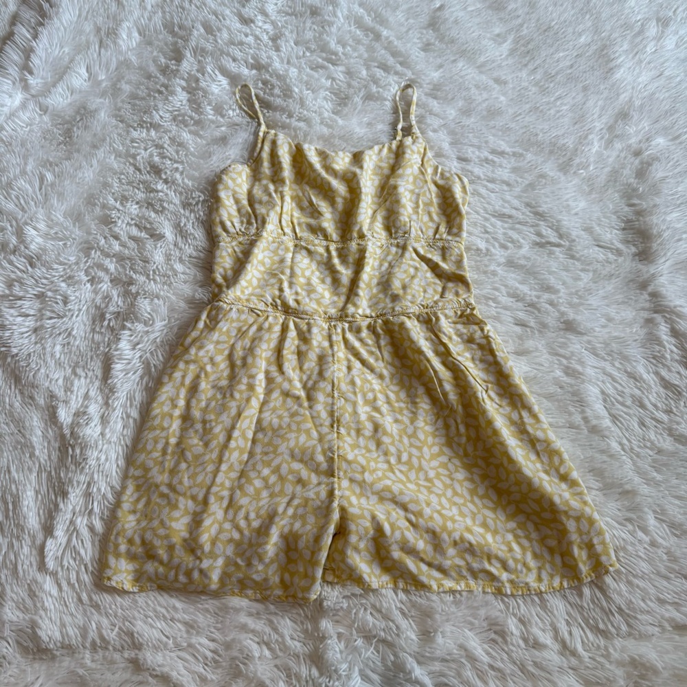 Abercrombie Kids Floral Yellow Romper